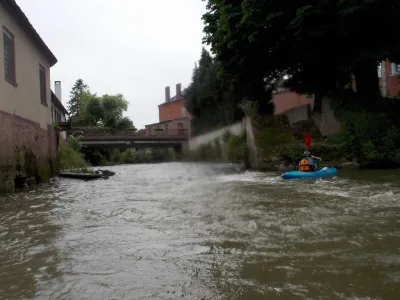 L'arrivée du Haut Thon (que l'on peut naviguer depuis Bucilly) et point de départ de la partie basse.